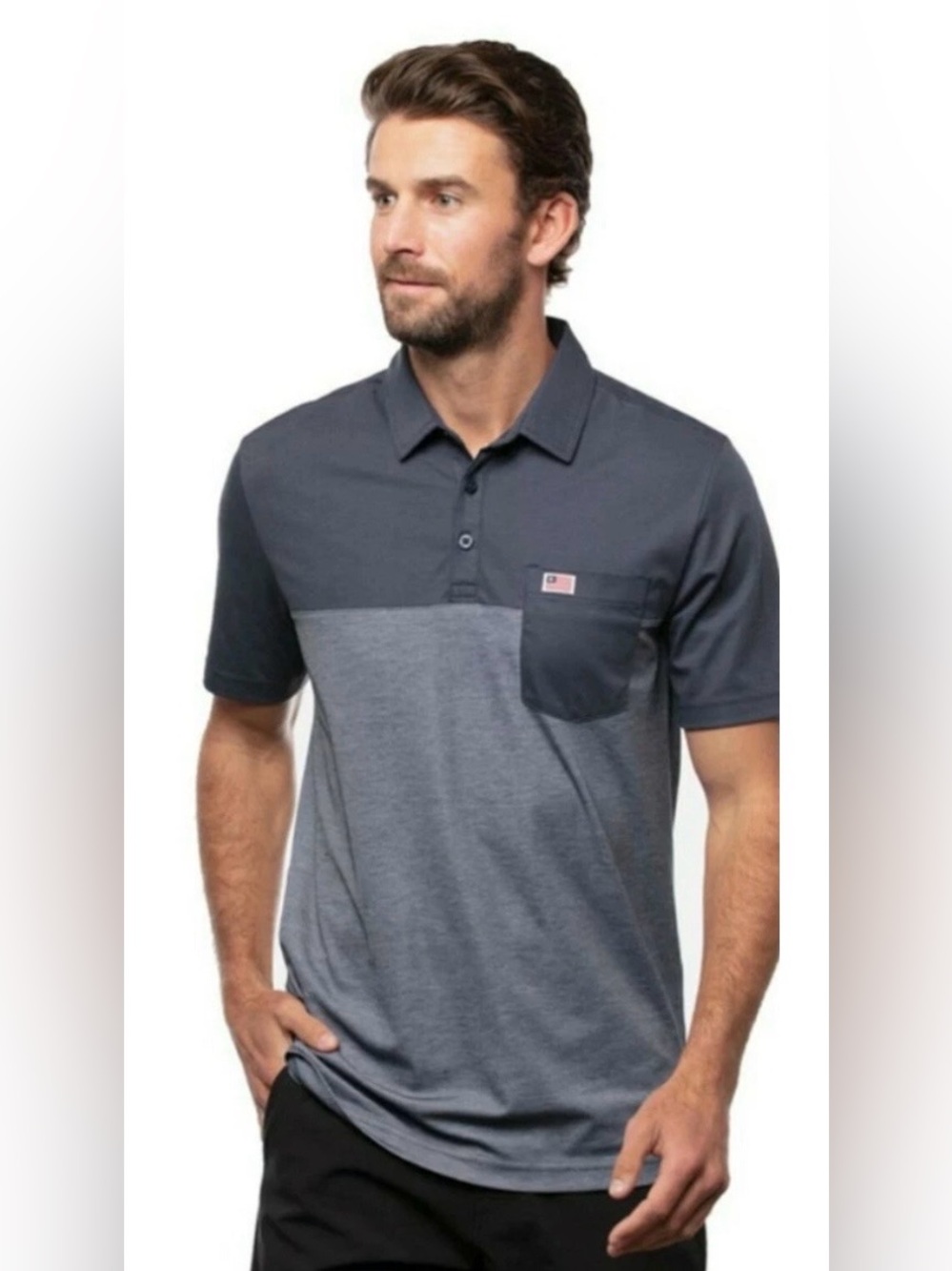 Travis Mathew Prestige Performance “BBQ Boys”Golf Polo Shirt Mens Small $89.99